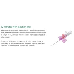 B. Braun Vasofix Certo IV Catheter - 24G x 19mm - Pack of 50