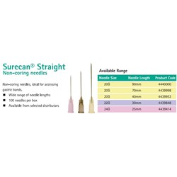 B. Braun Surecan Non-Coring Huber Needle - 22G x 30mm - Pack of 100