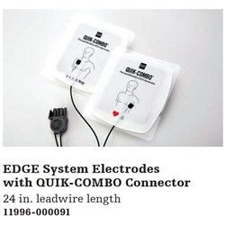 Quik-Combo Edge Defib Pads - With Connector - Single