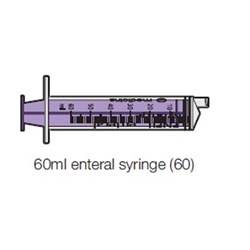ENFit Enteral Syringe - Sterile - 60ml - Pack of 60