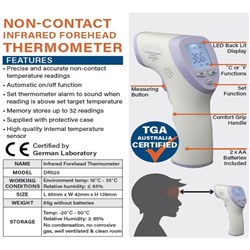 Infrared Thermometer - Non-contact - Single