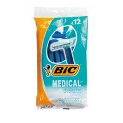 Bic Medical Prep Razors - Disposable - Pack of 12