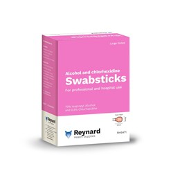 Swabsticks - Large - Tinted - 0.5% Chlorhexidine, 70% Alcohol - Pack of 25