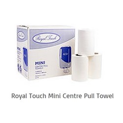 TOWEL ROLL SMALL CENTRE PULL 20CM X 120M ROLL 1