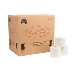 Toilet Tissue - Individually Wrapped Rolls - 400 Sheets - Pack of 48