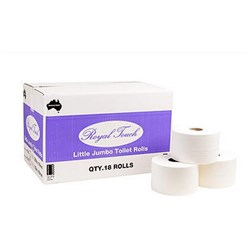 Royal Touch Toilet Roll - 2-Ply - Little Jumbo - 120m - Pack of 18