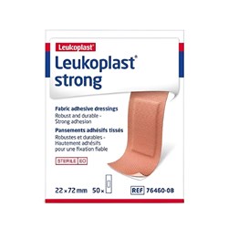 Leukoplast Fabric Adhesive Strips - Sterile - 72 x 22mm - Pack of 50