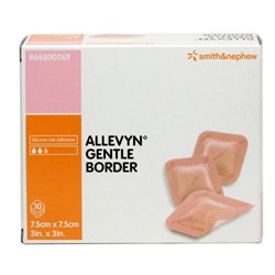 ALLEVYN GENTLE 7.5 X 7.5CM 10