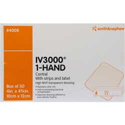 IV3000 Dressing - One-Hand Application - 10cm x 12cm - Pack of 50