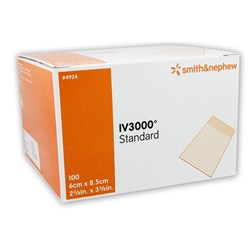 IV3000 Dressing - Orange Handle - 6cm x 8cm - Pack of 100