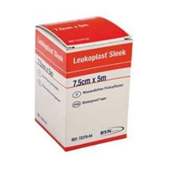 Leukosleek Adhesive Tape - 7.5cm x 5m - Pack of 12