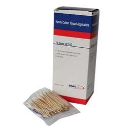 Cotton Applicator - Wooden - Single Tip - 7.5cm - Pack of 1000