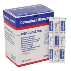 Leukoplast Plastic Strip - 1.9 x 7.2cm - Pack of 100