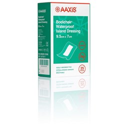 Bodichek Waterproof Film Island Dressing - 9.5 x 7cm - Pack of 25