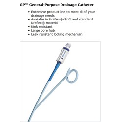 GP Drainage Set with Pigtail Catheter - 6FG x 18cm - Single