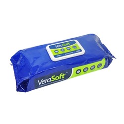 Verasoft Moist Wipes - 32 x 22.5cm - Pack of 64
