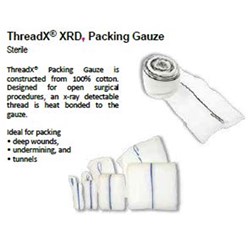 X-Ray Packing Gauze - 1.25cm x 1m - Sterile - Single