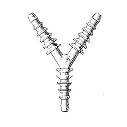 TUBING Y-CONNECTOR LARGE POLYPROP 50