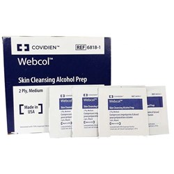 Cardinal Webcol Alcohol Swabs - Pack of 200