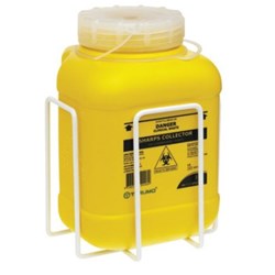 SHARPS CONTAINER WALL MOUNT FLAT BACK