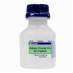 Sodium Chloride 0.9% Irrigation - 100ml Bottle - Single