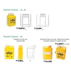 SHARPS BRACKET TERUMO 8L WALL MOUNT