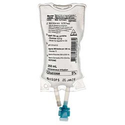 Glucose 5% IV Solution - 250ml Bag - Single
