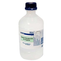 Sodium Chloride 0.9% Irrigation - 1000ml Bottle - Single
