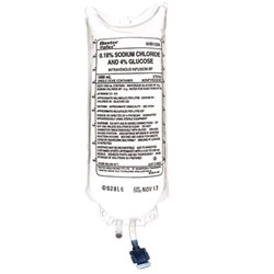 Glucose 4% + 0.18% Sodium Chloride - 1L Bag - Single