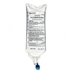 Sodium Chloride 0.9% Injection Saline - 1L Bag - Pack of 12