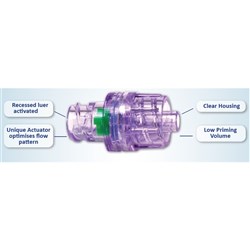 T-Site Luer Activated Needle-Free Injection Port - Pack of 100