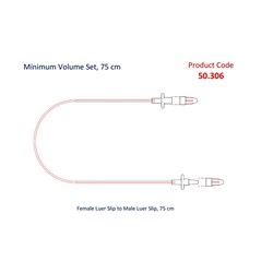 Extension Tube - Min Volume - 75cm - Pack of 10