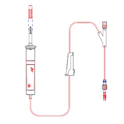 IV Set - Blood Solution - Tuta - Luer Lock or Slip - Y Site - Pack of 10