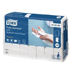 Tork Premium Hand Towel - Interfold Soft - H2 - 25.5 x 21cm - 150 Sheets - Pack of 21