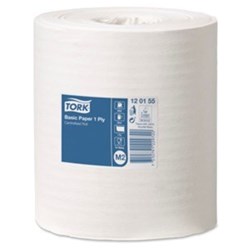 Tork Basic Towel Roll - 1 Ply - 20cm - M2 - 300m Roll - Single