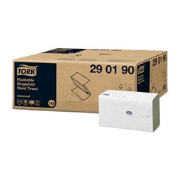 Tork Flushable Hand Towel - H3 - 23 x 23cm - 250 Sheets - Pack of 15