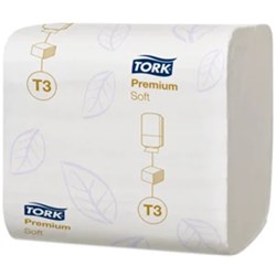 Tork Premium Toilet Tissue - T3 - Soft Folded - 252 Sheets - 2 Ply - Pack of 30