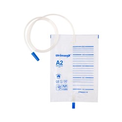 Urine Drainage Bag - Push-Pull Bottom Drain - Sterile - 2L - Single