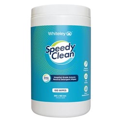 Speedy Clean Neutral Detergent Wipes - Pack of 100