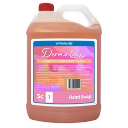 Dermalux Hand Soap - Everyday Hand & Body Wash - 5L Bottle - Single