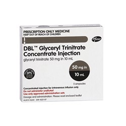 Glyceryl Trinitrate Injection - 50mg - 10ml - Pack of 5