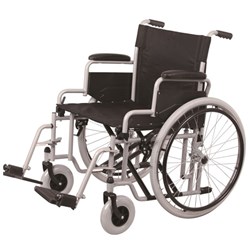Wheelchair - Extra Wide - 200kg Capacity - 55cm Seat Width - Single
