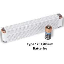 ZOLL TYPE 123A LITHIUM BATTERIES (PACK OF 10)