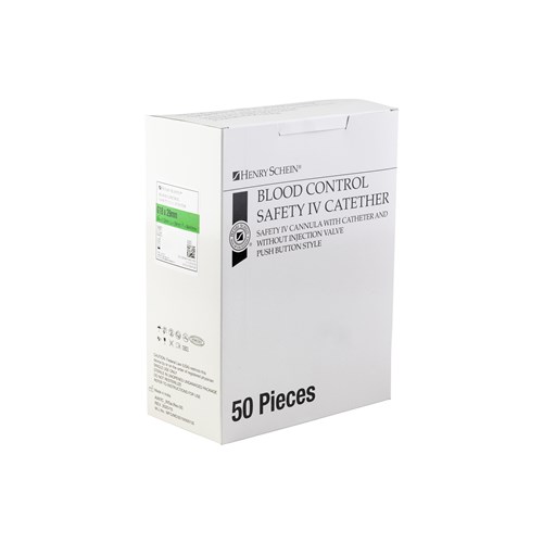 HS-5724294 - Safety IV Catheter Blood Control Green 18G x1.16in 50pk