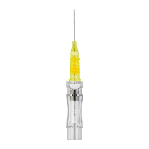 HS-5724300 - Safety IV Catheter Blood Control Yellow 24G x0.75 50pk